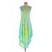 Cool Change Casual Dress - Midi Scoop Neck Sleeveless: Green Dresses - Women's Size 0