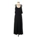 Wallflower Casual Dress - A-Line Scoop Neck Sleeveless: Black Print Dresses - Women's Size Medium