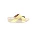 FitFlop Wedges: Gold Solid Shoes - Women's Size 10 - Open Toe