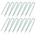 50 Pcs Garden Picket Stakes Decorative Plants Artificial Grass Shaped Nail