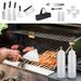 amlbb Kitchen Gadgets Clearance Cooking Utensils Outdoor BBQ Tools Stainless Steel Frying Spade 14 Piece Set Plastic Handle Cooking Spade Steak Frying Teppanyaki Spade Summer Savings