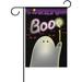 Wellsay Trick Or Treat Ghouls Halloween Garden Flag Yard Banner Polyester for Home Flower Pot Outdoor Decor 12X18 Inch