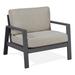 Afuera Living Aluminum Outdoor Chair with Cushions in Slate Gray/Tan