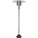61445 Natural Gas Patio Heater 45 000 BTU With Electric Ignition System CSA Approved For & Residential - Stainless Steel