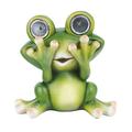 Solar Frog Ornament Garden Light Adornment Outdoor Statues Solar Lamp Outdoor Garden Frogs Statue