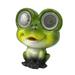 Anuirheih Clearance Solar Garden Decor Frog Outdoor Statue Garden Sculptures & Statues Funny Cute Animal Sculptures for Yard Lawn Porch Patio Ornaments Backyard Gifts