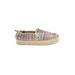 Sam Edelman Sneakers: Slip-on Platform Summer Purple Stripes Shoes - Women's Size 9 - Almond Toe