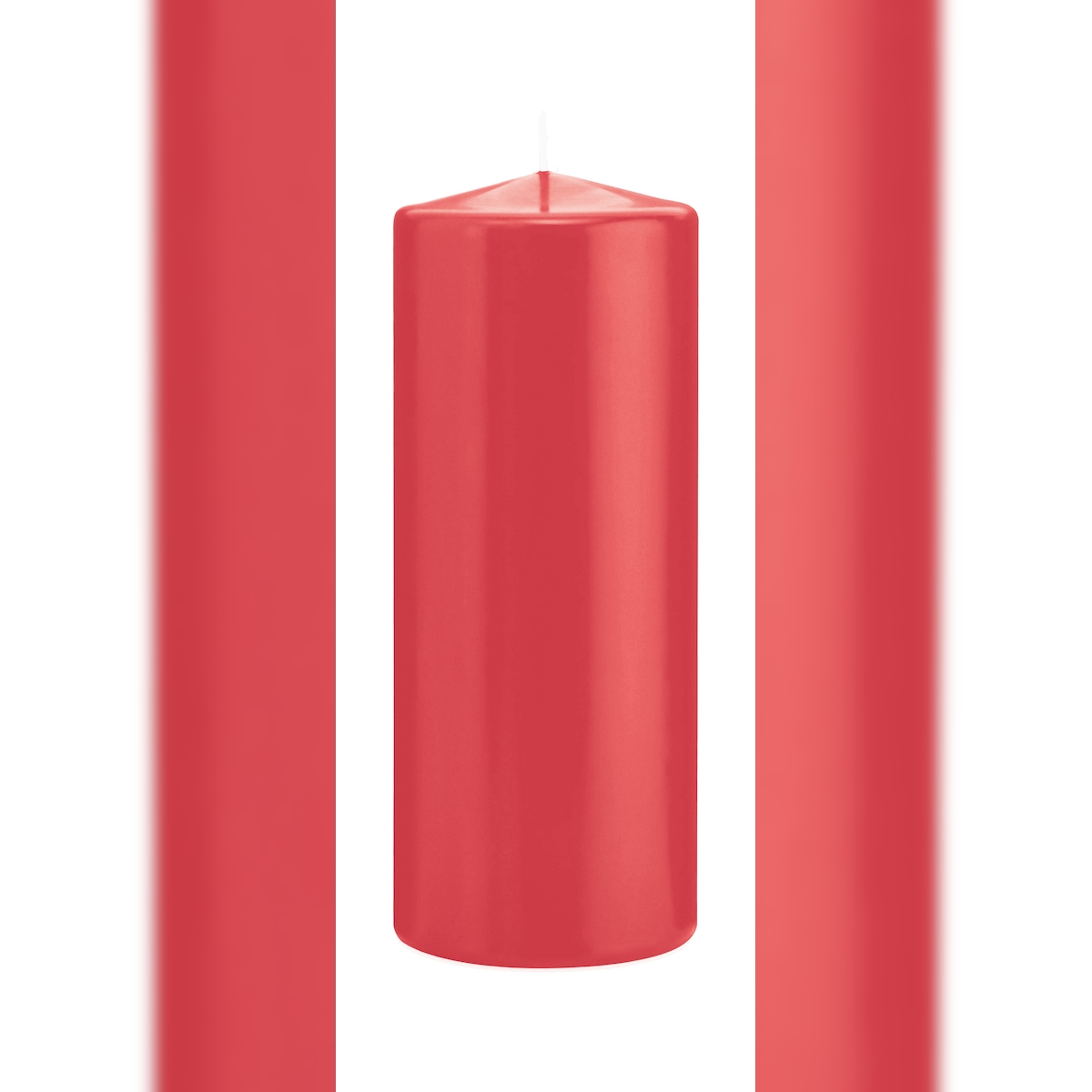 Wiedemann Kerzen Stumpenkerzen Himbeere Ø 78 x 200 mm, 8 Stück Image