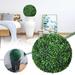 Pengzhipp Desk Ornaments Artificial Topiary Trees Ball Lifelike Plants Leaf Boxwood Cones For Wedding Front Patio Planter Garden Backyard Solid Durable Home Decor