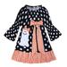 Bjutir Cute Dresses For Girls Toddler Kids Baby Outfits Pumpkin Print Long Sleeve Dress Fall Winter Clothes