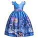 TMOYZQ Toddler Girls Princess Dress Prom Ball Gown Dresses Christmas Cosplay Costume Dress Up Clothes Birthday Party Fancy Outfits for Little Girls 6-17 Year Old Gifts