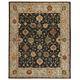 Feizy Carrington Traditional Oriental Black/Gold/Gray 7 9 x 9 9 Area Rug Easy Care Stain Resistant Kid Friendly Vintage Bordered Design Carpet for Living Dining Bed Room