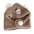 Kids Toddler Baby Unisex Print Winter Autumn Adjustable Warm Ear Hat