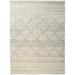 Feizy Payton Transitional Diamond Ivory/Tan/Gray 2 x 3 Accent Rug Sheen Fade Resistant Farmhouse Trellis & Lattice Design Carpet for Living Dining Bed Room