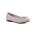 Wide Width Women's Bessy Casual Flat by Cliffs in Pale Pink Smooth (Size 10 W)