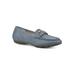 Wide Width Women's Glaring Casual Flat by Cliffs in Blue (Size 11 W)