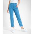 5-Pocket-Jeans RAPHAELA BY BRAX "Style CORRY" Gr. 42K (21), Kurzgrößen, blau (bleached) Damen Jeans 5-Pocket-Jeans