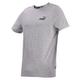 T-Shirt PUMA "ESS SMALL LOGO TEE" Gr. S, grau (medium gray heather) Herren Shirts T-Shirts