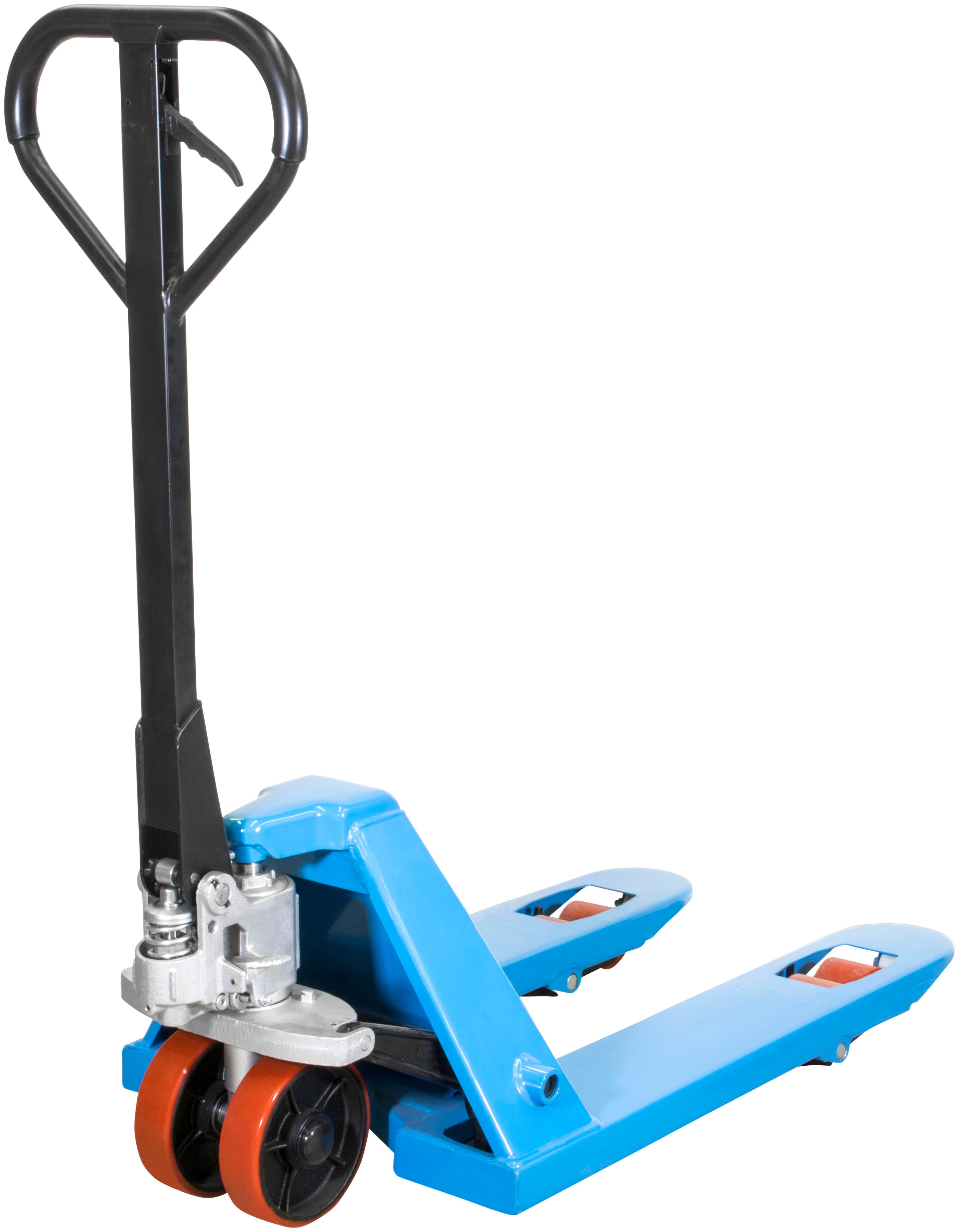 Gabelhubwagen GÜDE "»GHW 2500-80 PU«", blau (blau,schwarz), B:55cm H:121cm L:120cm, Kunststoff, Stahl, Hubwagen