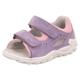 Sandale SUPERFIT "FLOW WMS: mittel" Gr. 23, bunt (lila, rosa) Kinder Schuhe