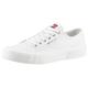 Sneaker TOMMY JEANS "TJM LACE UP CANVAS COLOR" Gr. 41, beige (ecru) Herren Schuhe Schnürhalbschuhe