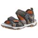 Sandale SUPERFIT "MIKE" Gr. 25, grau (grau, orange) Kinder Schuhe