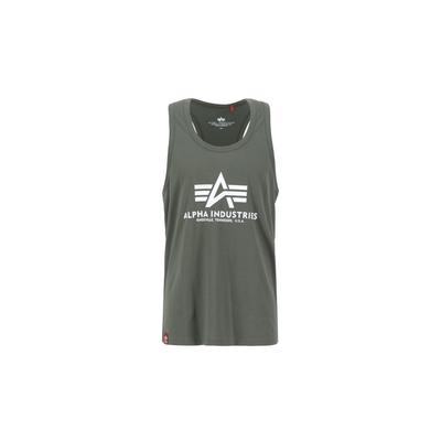 Muscleshirt ALPHA INDUSTRIES "Alpha Industries Men - Tanks Basic Tank Body Building", Herren, Gr. XL, grün (schwarz olive), Obermaterial: 100% Baumwolle, ohne Ärmel, Shirts Image
