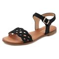 Sandale LASCANA Gr. 37, schwarz Damen Schuhe Sandale Riemchensandale Sportliche Sandalen