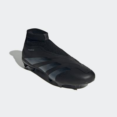 Fußballschuh ADIDAS PERFORMANCE "PREDATOR LEAGUE LACELESS FG" Gr. 42,5, schwarz (core black / carbon core black) Schuhe