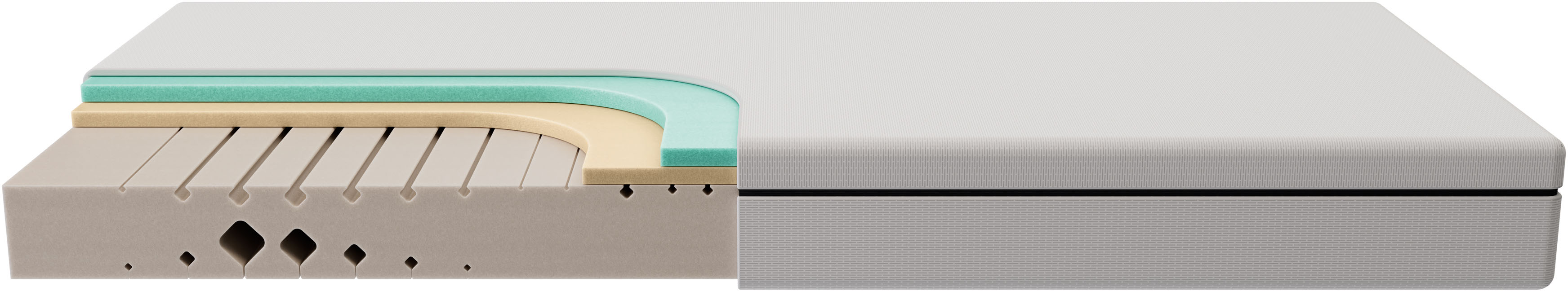 Komfortschaummatratze FAN "max foam by fan, 5 Zonen Matratze 90x200 cm, 140x200 & weitere Größen", weiß, B:120cm H:18cm L:200cm, Bezug: 100% Polyester, Matratzen, Komfortschaummatratze, Matratze, 90x200 cm von Stiftung Warentest "GUT (1,6)" getestet