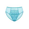 HSIA Spring Romance High-Rise Floral Lacy Panty-Comfort in Style - XL / Horizon Blue