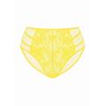 HSIA Spring Romance High-Rise Floral Lacy Panty-Comfort in Style - XXXL / Bright Yellow