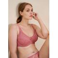 Lightly Padded Underwire Lace Bra | HSIA - 34D / Pink