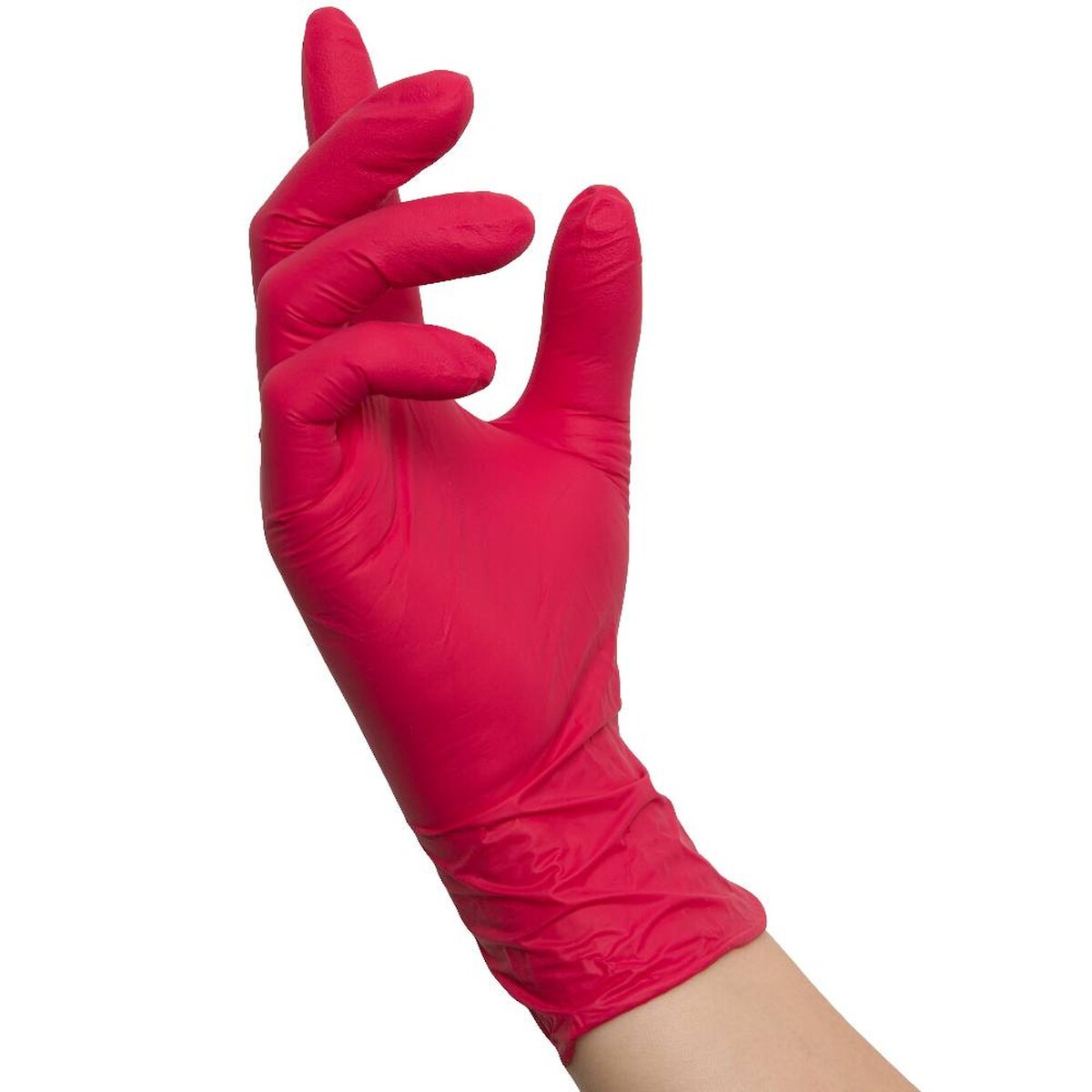 MCD Medical Care Dental GmbH 1000 Nitras RED WAVE Nitrilhandschuhe | Gr. XL | rot | Einweghandschuhe Image
