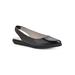 Women's Memory Sling Back Flat by Cliffs in Black Patent (Size 8 M)