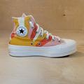 Converse Shoes | Converse Chuck Taylor All Star Lift Hi Platform Orange Stripes Women's Shoes | Color: Orange/Pink | Size: 5