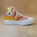 Converse Shoes | Converse Chuck Taylor All Star Lift Hi Platform Orange Stripes Women's Shoes | Color: Orange/Pink | Size: 5