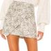 Free People Skirts | Free People Fake Out Leopard Print Faux Leather Skirt In Light Combo | Color: Cream/Tan | Size: 0