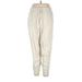 Lou & Grey Casual Pants - High Rise: Ivory Bottoms - Women's Size X-Large