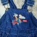 Disney Bottoms | 6-9m Disney Tigger & Airplane Blue Corduroy Bib Overalls Baby Infant Cute | Color: Blue/White | Size: 6-9mb