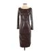 Alice + Olivia Cocktail Dress - Sheath: Brown Dresses - New - Women's Size 4