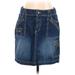 Old Navy Denim Skirt: Blue Print Bottoms - Women's Size 10