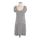 Rolla Coster Casual Dress: Gray Stripes Dresses - Women's Size Small