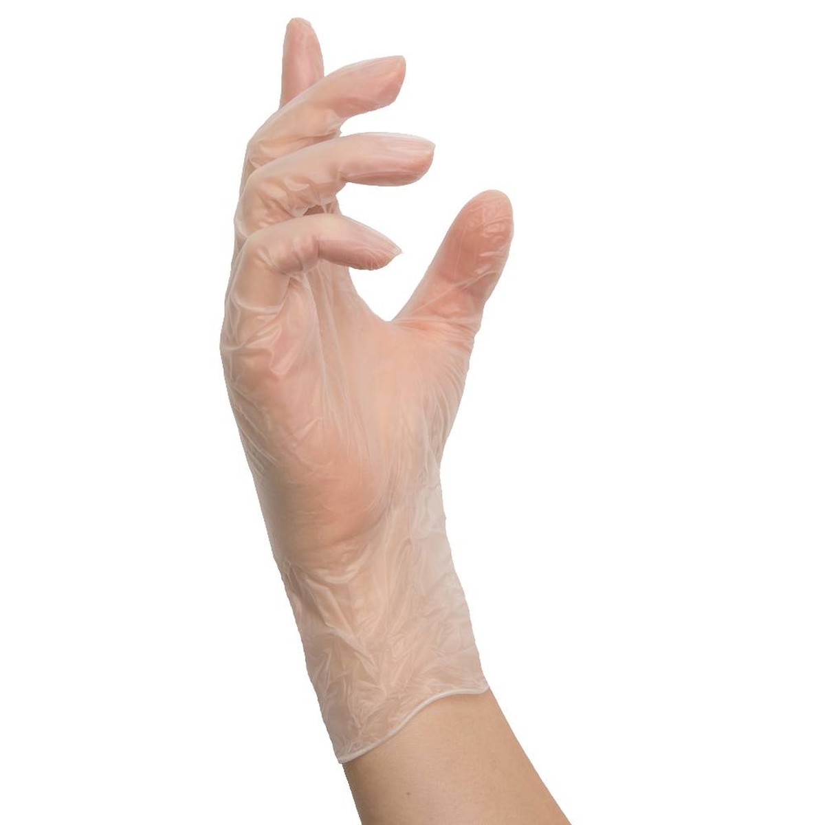 MCD Medical Care Dental GmbH 1000 Nitras VINYL PF Vinylhandschuhe | Gr. S | transparent | Einweghandschuhe Image