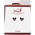 Disney Jewelry | Disney Parks Gold Studs Earrings Mickey Head Crystal New In Box | Color: Black/Gold/Red/Yellow | Size: Os