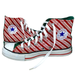 Converse Shoes | Converse All Star Sneakers Candy Cane High Tops Sneakers Size Men's 4 Women's 6 | Color: Green/Red | Size: 4