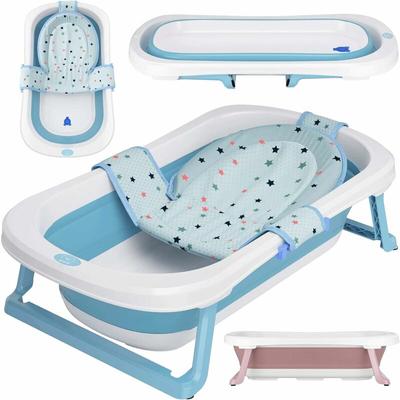 Baignoire bebe pliable de 50 l transat de bain pour bebe incl ergonomique & peu encombrant pp & tpe