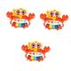 HEMOTON 3pcs Crab Electronic Keyboard Toys Educational Toy Small Piano Toy Baby Musical Toy Baby Musical Piano Toy Crib Piano Toy Cartoon Child Baby Coaxing Artifact Plastic