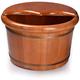 Foot Bath Tub Pedicure Wooden Basin Soaking Feet Barrels Oak with Cover Household hopeful