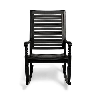 Nantucket Outdoor Outdoor Rocking Chair - Solid Black - Grandin Road